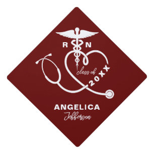 Personalized Nursing School RN Graduation Cap Topper