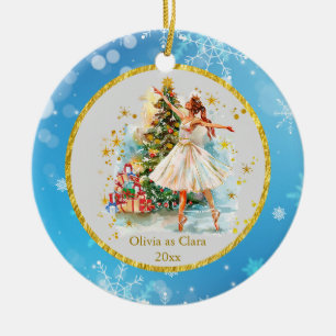 Personalized Nutcracker Ballet Christmas - Gift Ceramic Ornament