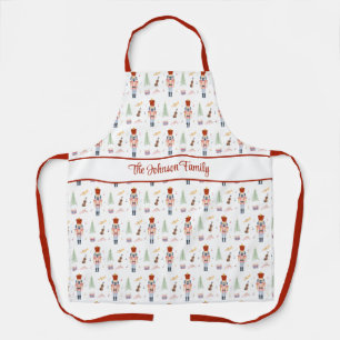 Personalized Nutcracker Ballet Music Holiday Apron