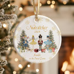 Personalized Nutcracker Ceramic Ornament<br><div class="desc">This design brings the story of The Nutcracker to life with detailed,  festive artwork that showcases beloved characters and scenes from the classic ballet.</div>