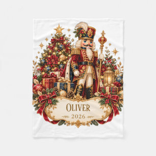 Personalized Nutcracker Christmas Blanket with Nam