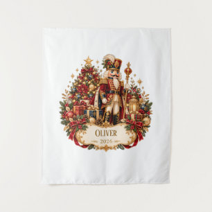 Personalized Nutcracker Christmas Blanket with Nam Tapestry