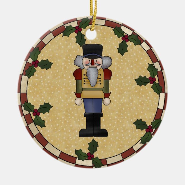 Personalized Nutcracker Christmas Ornament (Front)