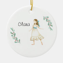 Personalized Nutcracker Clara Keepsake Ceramic Or