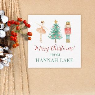 Personalized Nutcracker Holiday Enclosure Card
