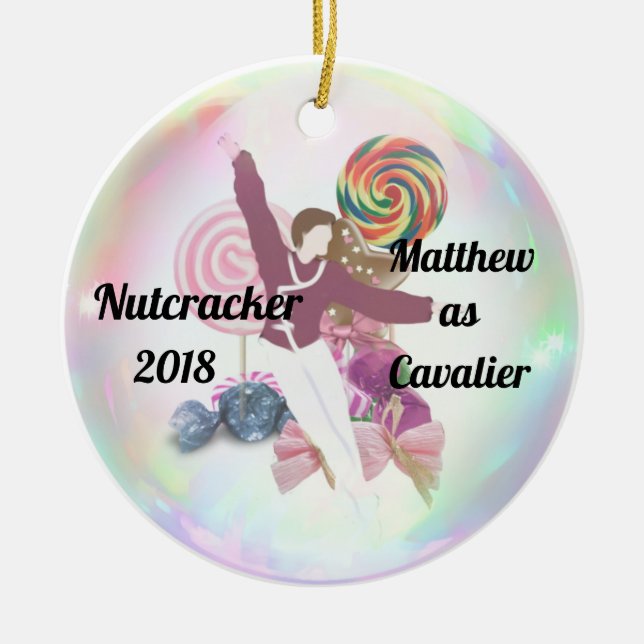 Personalized Nutcracker Ornament - Cavalier (Front)