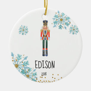 Personalized Nutcracker Ornament for Baby Boy