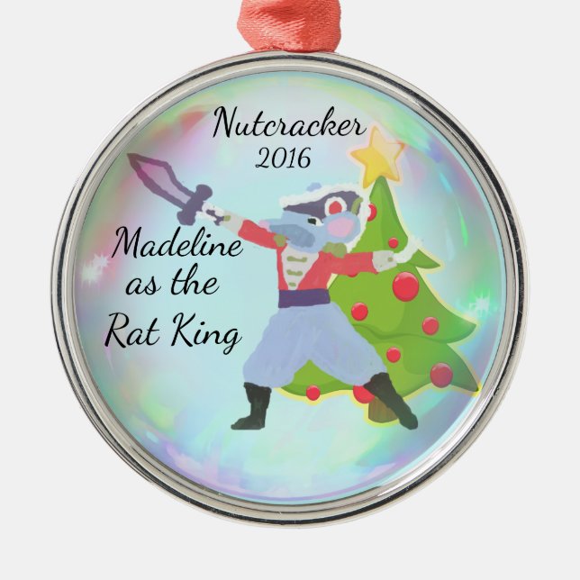 Personalized Nutcracker Ornament - Rat King (Front)