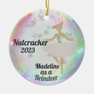 Personalized Nutcracker Ornament - Reindeer