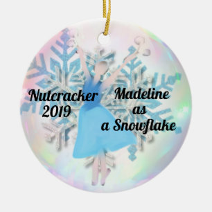 Personalized Nutcracker Ornament - Snowflake