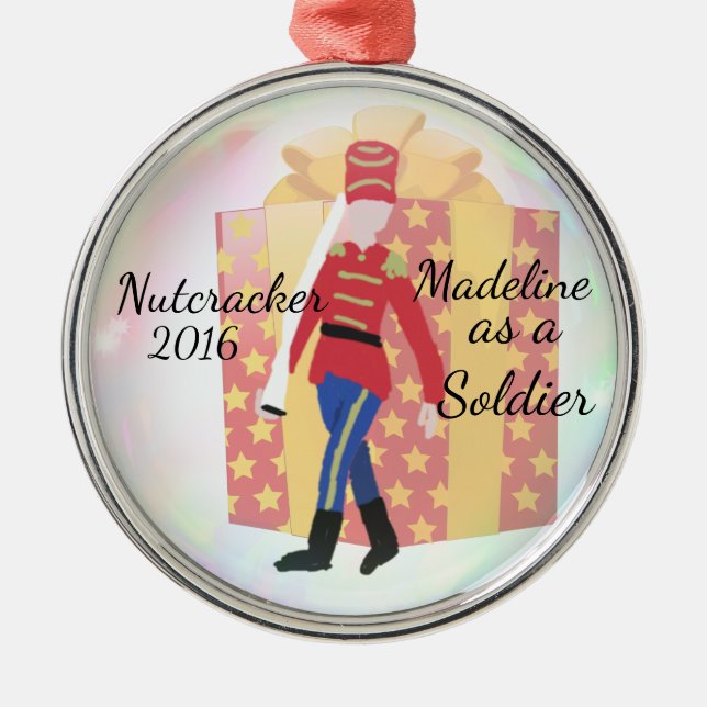 Personalized Nutcracker Ornament - Soldier (Front)