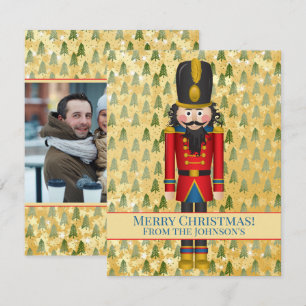 Personalized Nutcracker Photo Xmas Christmas Card