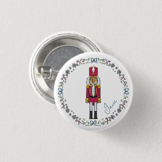 Personalized Nutcracker Prince Christmas Bag 1 Inch Round Button
