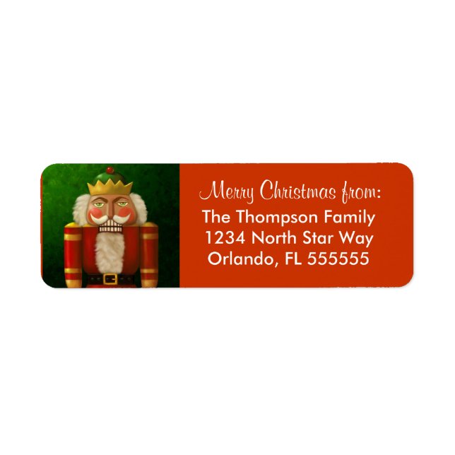 Personalized Nutcracker Return Address Labels (Front)