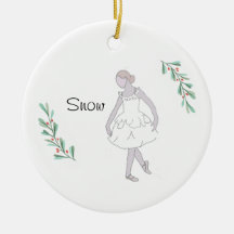 Personalized Nutcracker Snow Keepsake