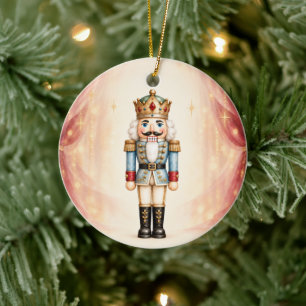 Personalized Nutcracker Theatre Christmas Ceramic Ornament