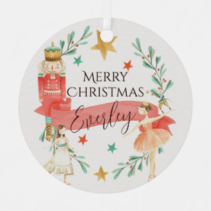 Personalized Nutcracker Theme Christmas Ornament