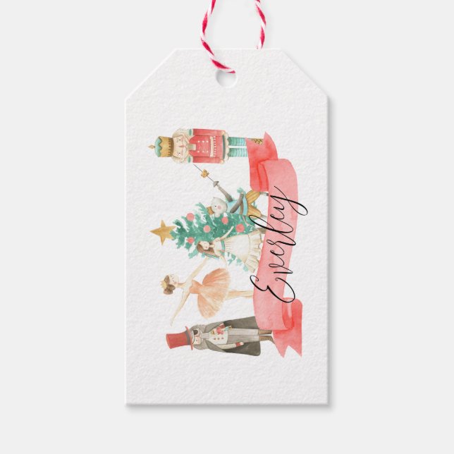 Personalized Nutcracker Theme Gift Tags  (Front)