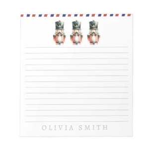 Personalized  Nutcracker watercolor Notepad