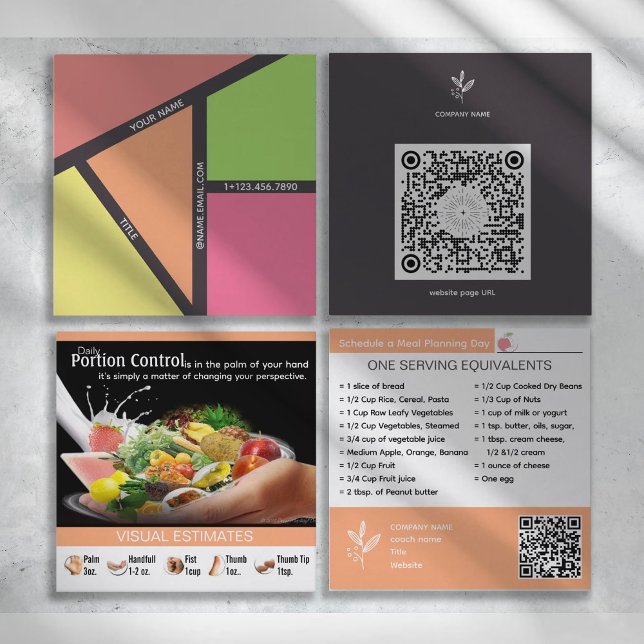 Personalized Nutrition Coaching Business Cards (Empower your nutrition coaching with our personalized business cards designed for health advocates.)