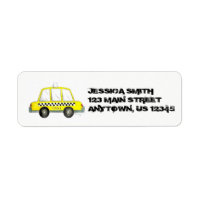 Personalized NYC Yellow Taxi Chequered Cab New Yor
