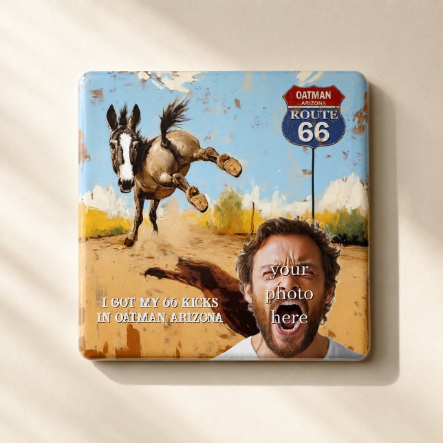 Personalized Oatman Route 66 Photo Magnet (Creator Uploaded)