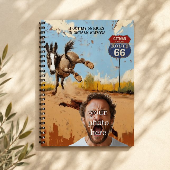 Personalized Oatman Route 66 Photo Notebook (Creator Uploaded)