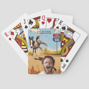 Personalized Oatman Route 66 Photo Playing Cards