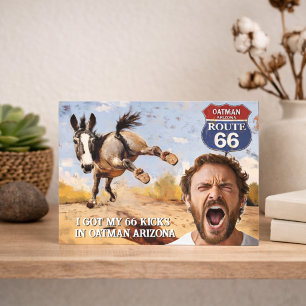 Personalized Oatman Route 66 Photo Postcard