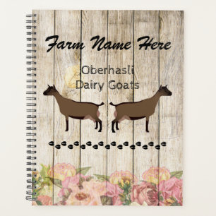 Personalized Oberhasli Dairy Goat Farm Planner