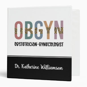 Personalized OBGYN Obstetrician Gynecologist Binder