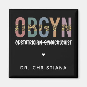 Personalized OBGYN Obstetrician Gynecologist Magnet