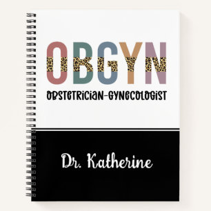 Personalized OBGYN Obstetrician Gynecologist Notebook