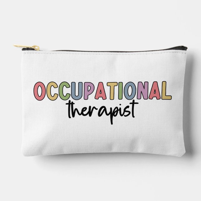Personalized Occupational Therapist OT Gifts Accessory Pouch (Front)