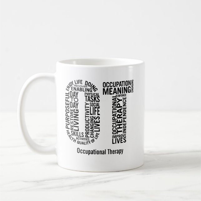 Personalized Occupational Therapy OT Coffee Mug (Left)