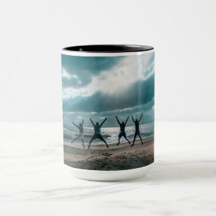 Personalized Ocean beach view Scene coffee Mug