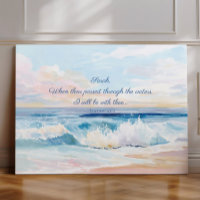 Personalized Ocean Bible Verse, Isaiah 43:2