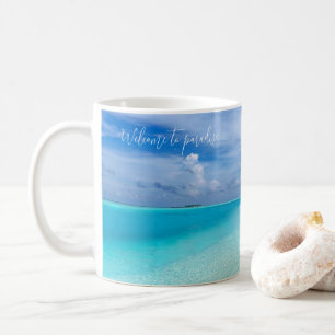 Personalized ocean seaside tropical coffee mug