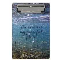 Personalized Ocean Underwater Mini Clipboad
