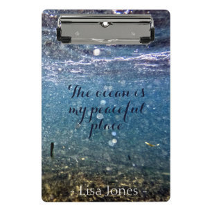 Personalized Ocean Underwater Mini Clipboad Clipboard