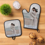 Personalized Ocean Wedding Couple Oven Mitt & Pot Holder Set<br><div class="desc">Personalized Ocean Wedding Couple Oven Mitt & Pot Holder Set</div>