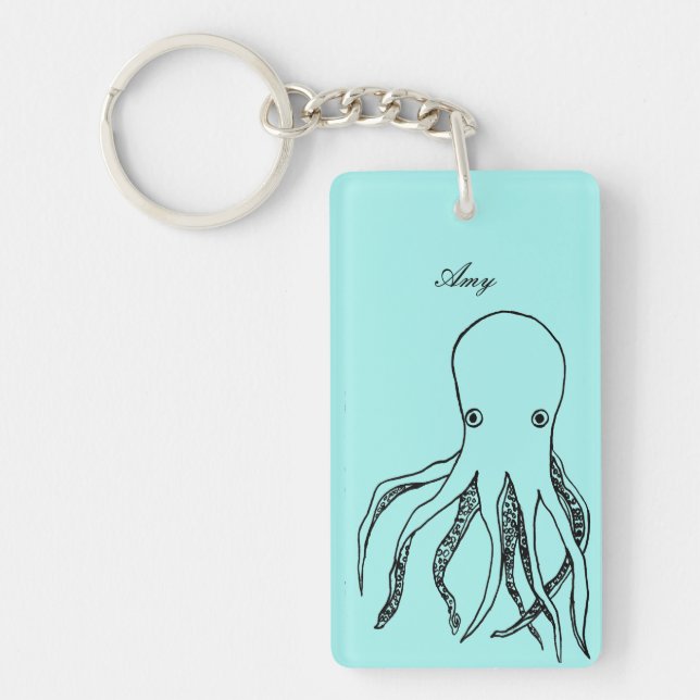 Personalized Octopus Keychain (Front)