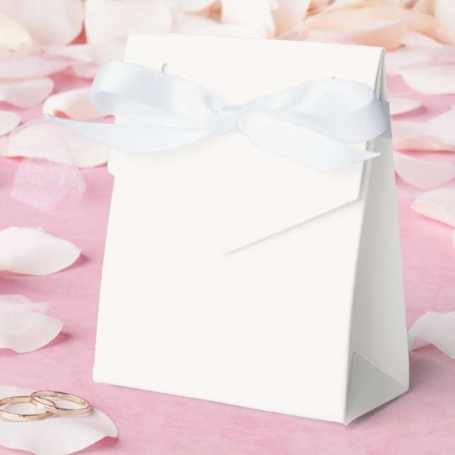 Personalized Off-white Tent 3x1.5x3.25 Favor Box (Wedding)