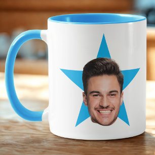 Personalized Office Star Face Mug