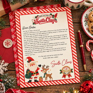 Personalized Official North Pole Letter from Santa