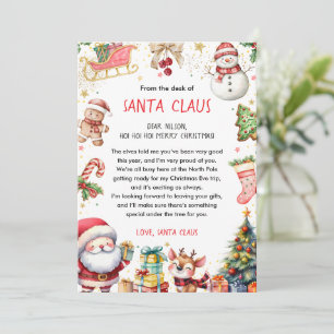Personalized Official North Pole Letter From Santa Invitation