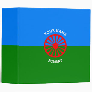 Personalized Official Romany gypsy travellers flag Binder