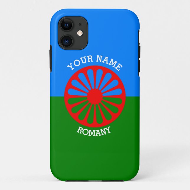 Personalized Official Romany gypsy travellers flag Case-Mate iPhone Case (Back)