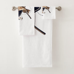 Personalized Ofishally Retired Funny Retirement Bath Towel Set
