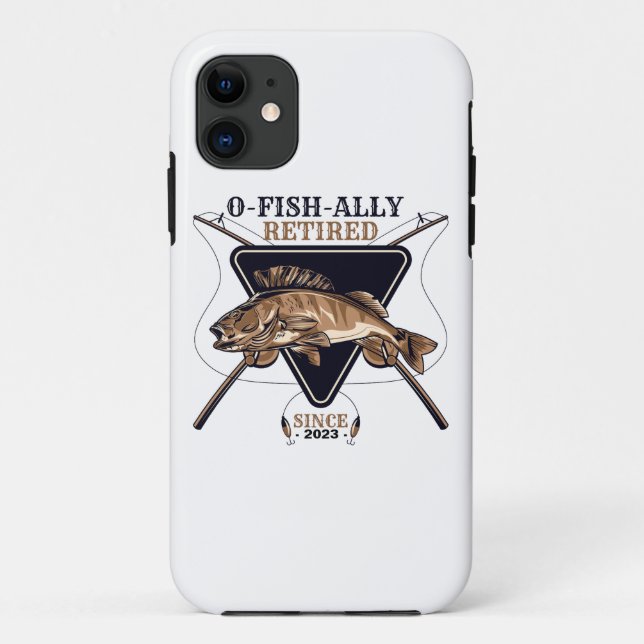 Personalized Ofishally Retired Funny Retirement Case-Mate iPhone Case (Back)